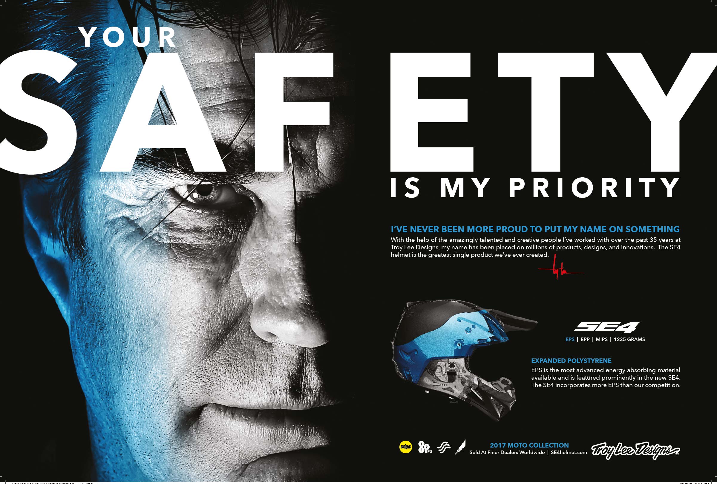 Troy Lee Designs will feature MIPS Brain Protection System